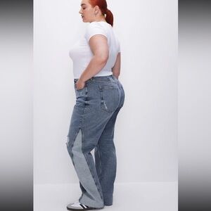 EUC💙Good American Good 90’s Straight Leg Jeans Sz10/30 Sold Out Limited Edition